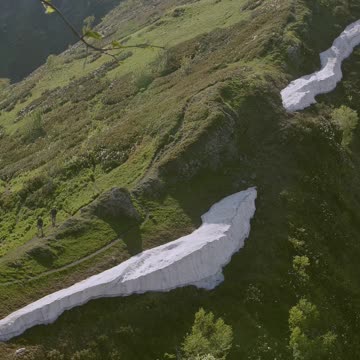 see heaven from the sky - snow mountain