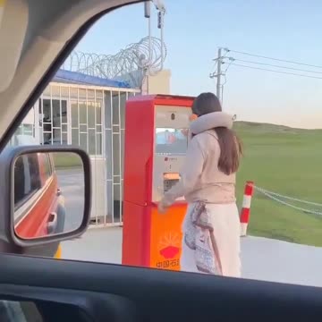 Meanwhile in China...facial recognition system are now at petrol stations