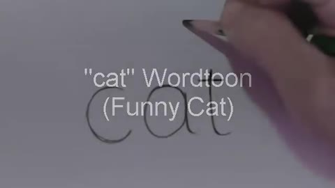 🔴 Very Easy! How to turn Words Cat Into a Cartoon Cat. (Wordtoons) learning step by step for kid