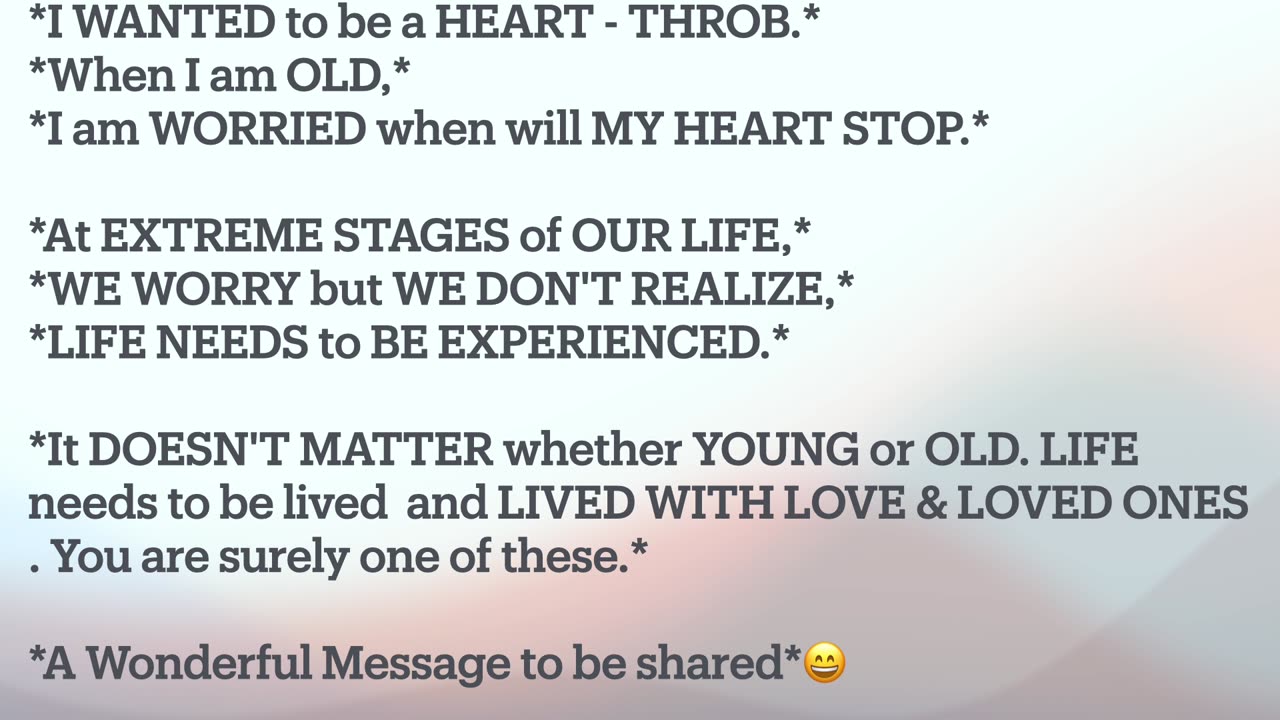 Young and Old