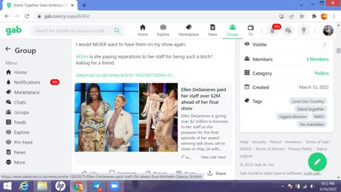 Join Me On Gab - For Mid Terms & News