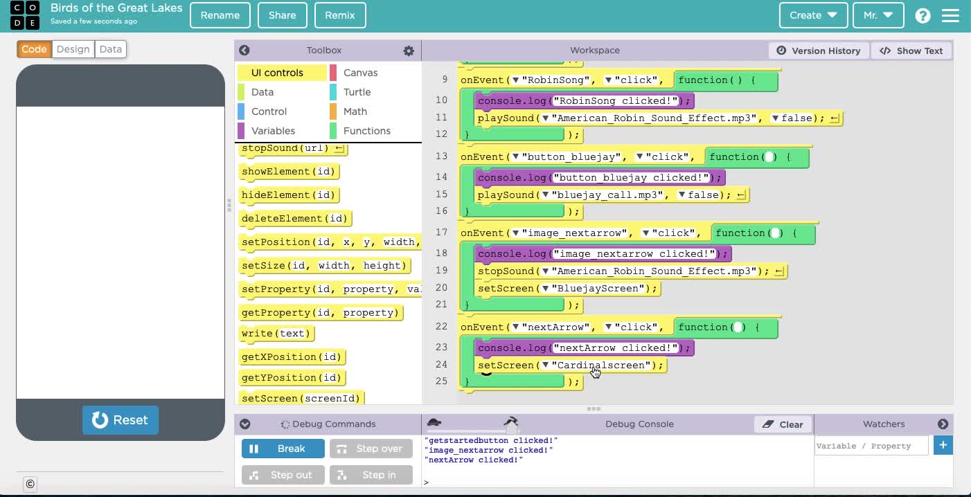 How to insert an image and code in appLab on Code.org