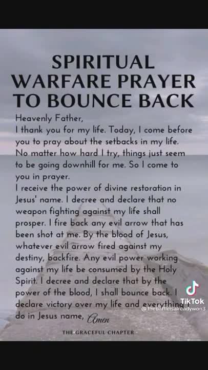 Spiritual warfare prayer
