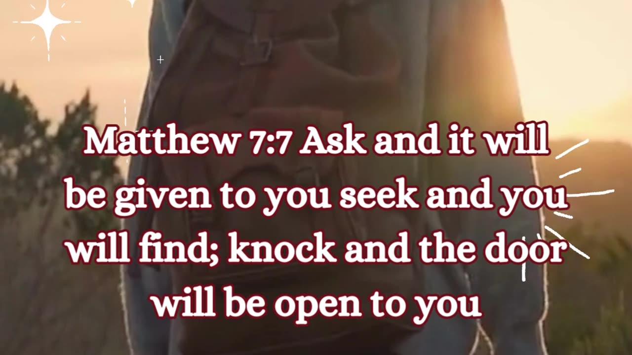 Matthew 7:7 Ask and it will be given #shorts #godsguidance