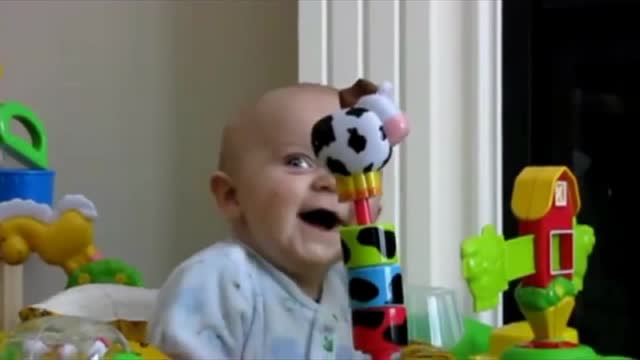 Another Cute baby laughing.