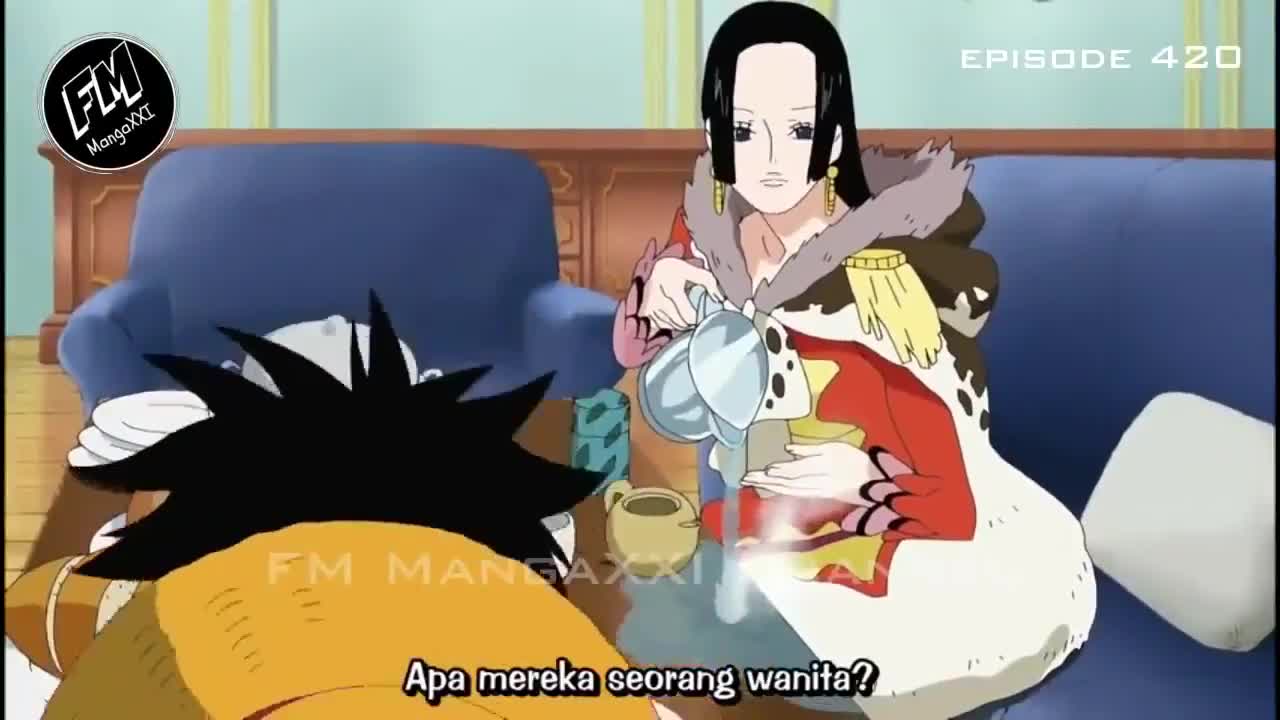 MomenT Lucu Luffy x Boa Hancock (One Piece)