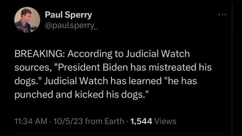 Evil Biden is even abusive to his dogs