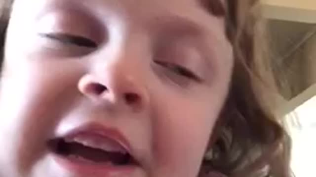 Little Girl Gives Funny Hopeful Message To Her Pregnant Aunt