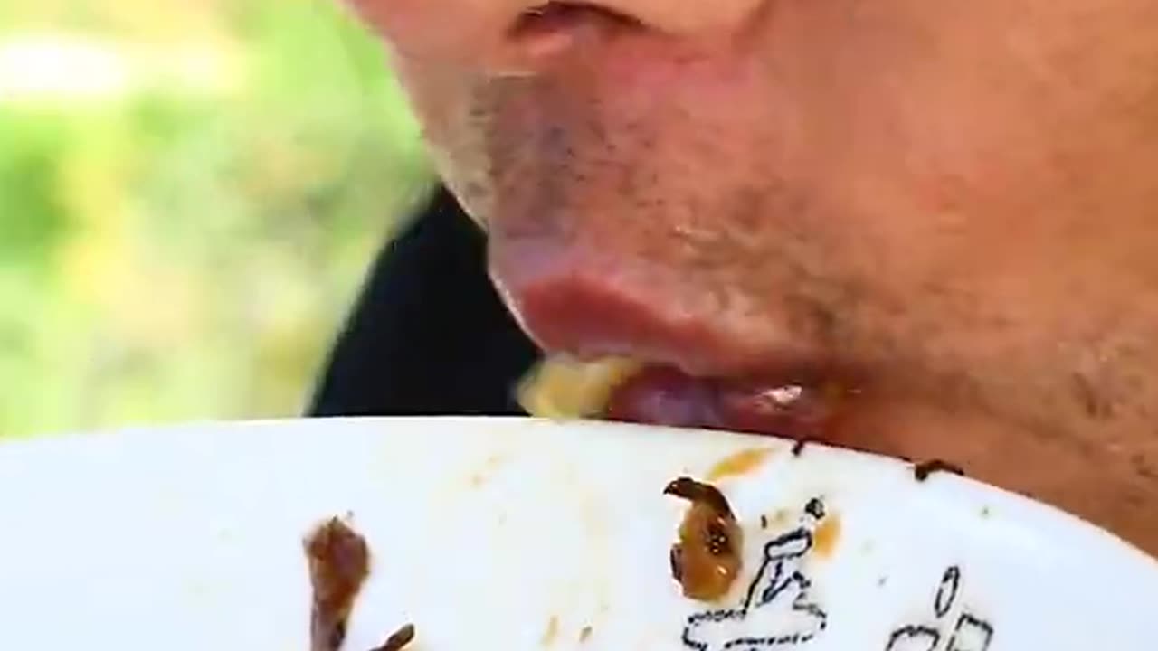 ASMR EATING AMAZING FRIED PORK WITH EGGS (1)