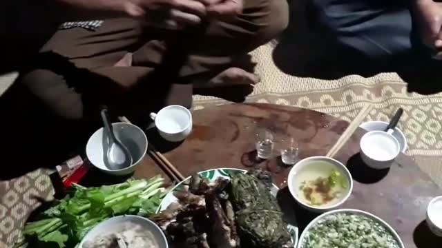 The brothers' special meal