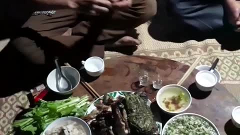 The brothers' special meal