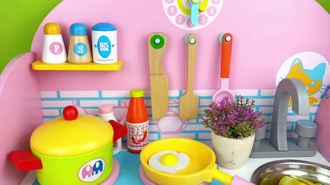 6 Minutes Satisfying with Unboxing Pink Dream Kitchen Set Toys ASMR😍