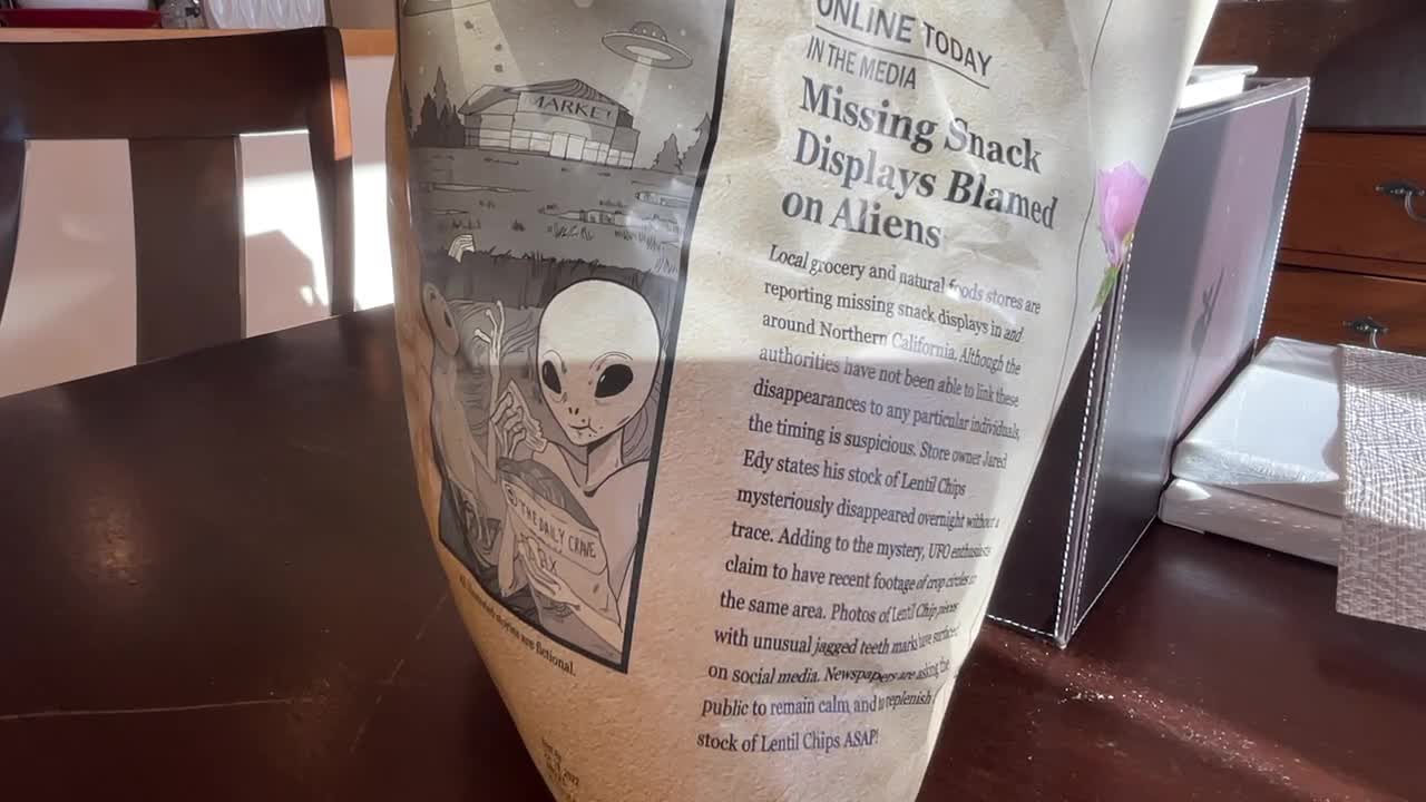 Alien Conditioning Lentil Chips