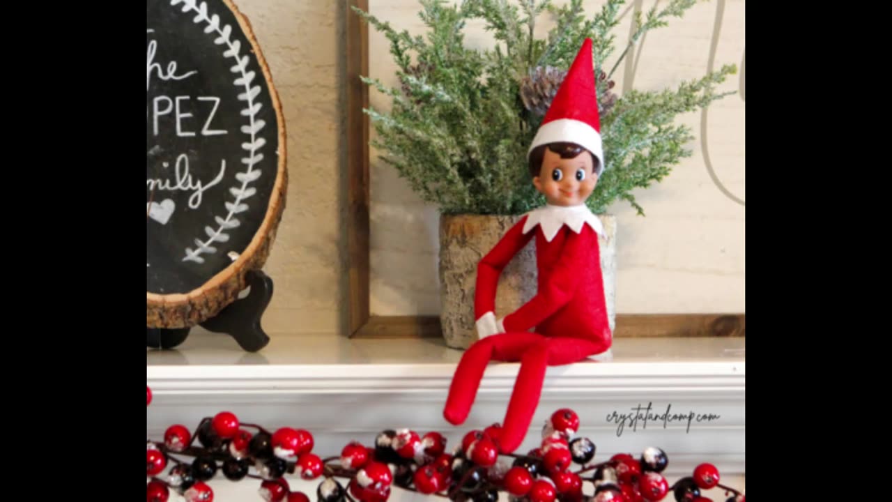 Candle Mantel, Elf On A Shelf Ft Oey