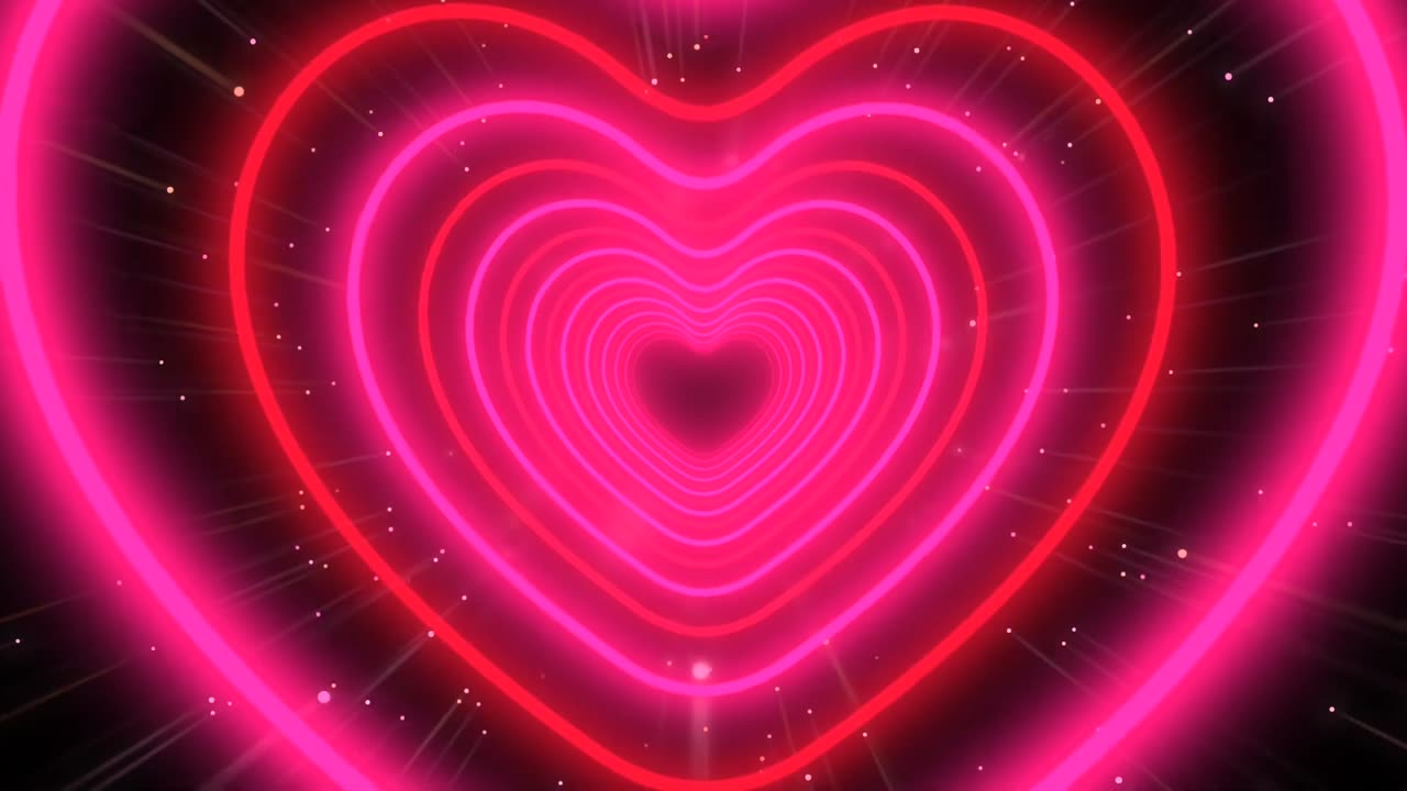 405. ❤️💖Red and Pink Heart Tunnel Heart Heart