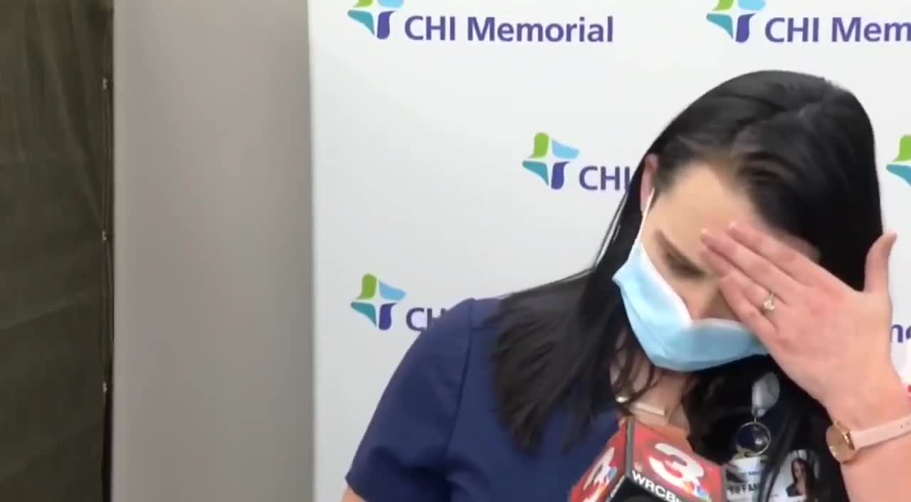 Nurse Passes Out Moments After Taking Vaccine - Live On Air!