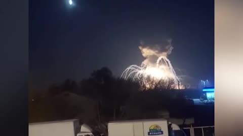Explosions in Ukrainian cities as Russia begins assault