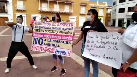 Protesta en la Alcaldía