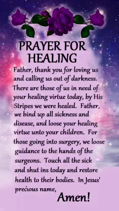 Praying for healing