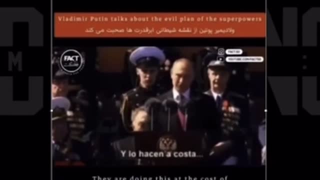Putin warns the “tyrants of the world, stop your sinister plans”