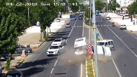 Most Insane Car Crashes and Driving Fails Caught on Dash Cam from Around the World #5