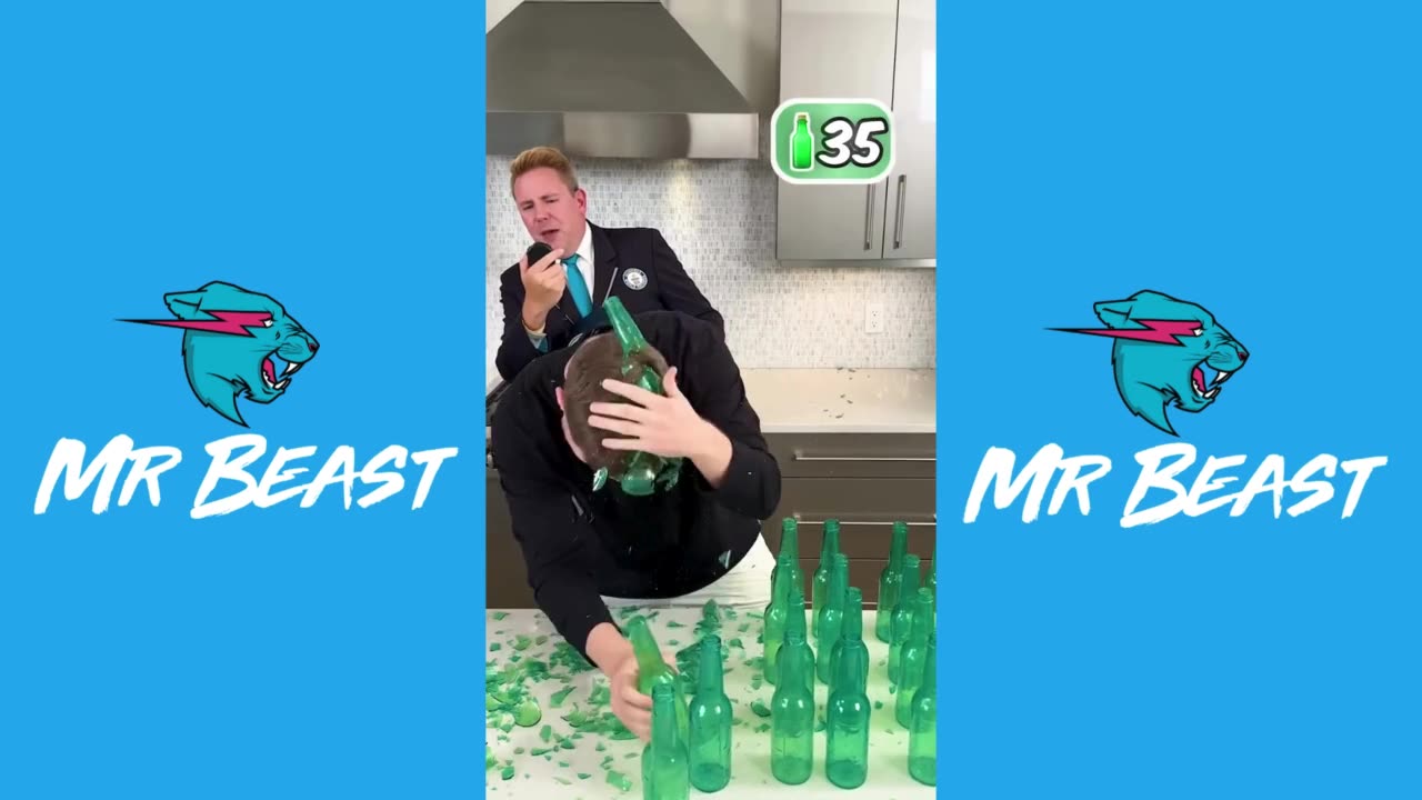 Bottle Head Smashing World Record Attempt! *SHORT*