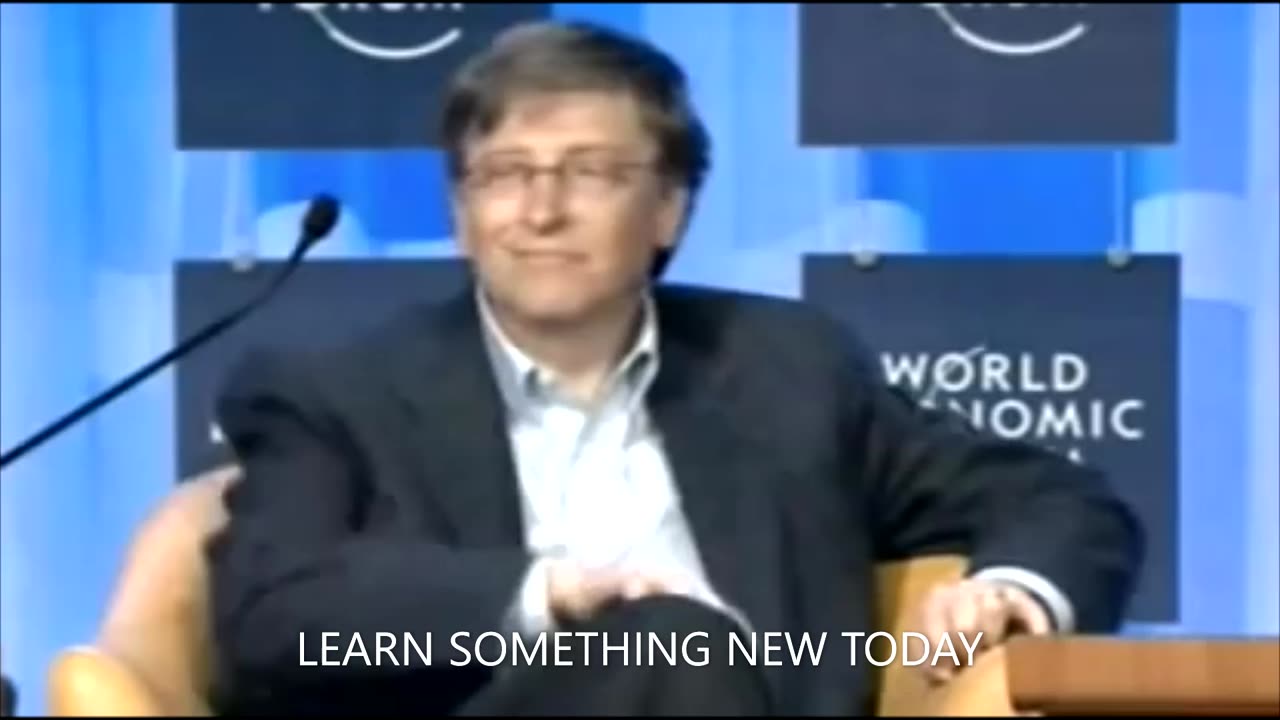 DAVOS VINTAGE: BILL GATES,15 YEAR PLAN FOR POPULATION CONTROL