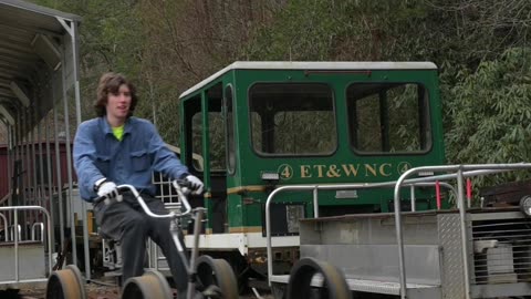 Taking Off On A Railbike