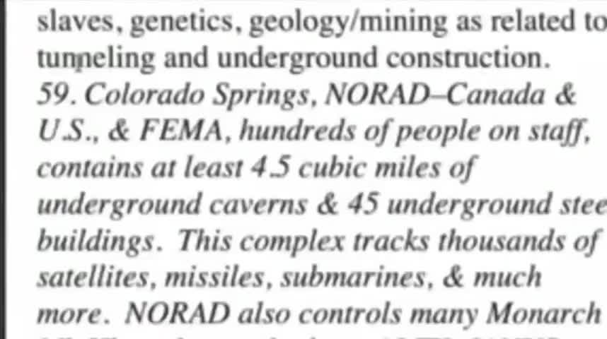 UNDERGROUND BASES - SECTION 1