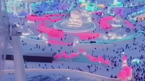 Harbin City is made of Ice in China😮😃