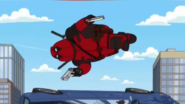 Peter becomes deadpool😂