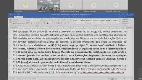 PLENÁRIA DO GOLPE SISTEMA CRTR/CONTER