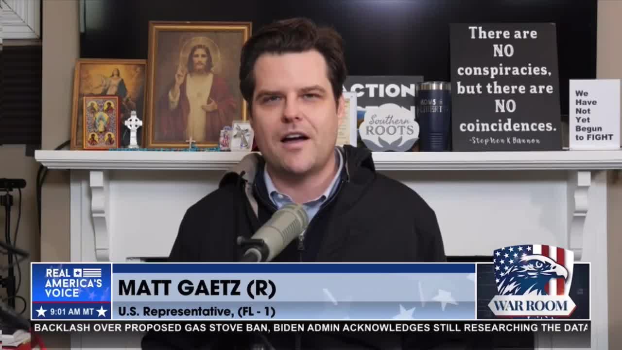 Matt Gaetz hosts 'War Room' while Steve Bannon is on 'assignment' in court