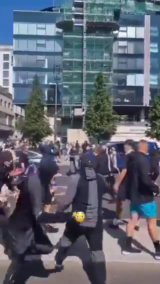 UK Riots, Liverpool - White men of England are angry