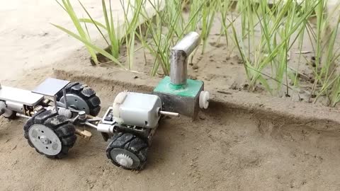 How to make a tractor machine motor-science project