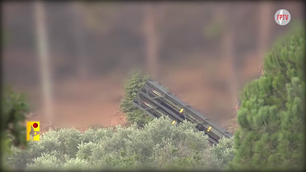 Hizbullah striking the Glilot base and the Mossad HQ of the Zionist enemy army, 1 Oct 2024