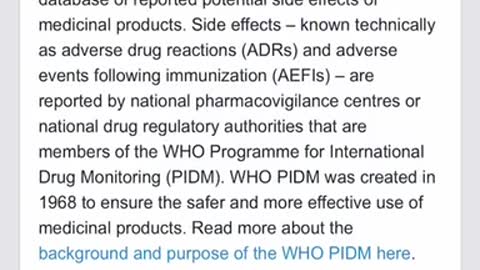 ALMOST 2 MILLION ADVERSE REACTIONS