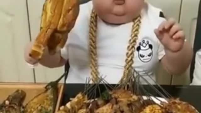 All world fast eating karta China baby