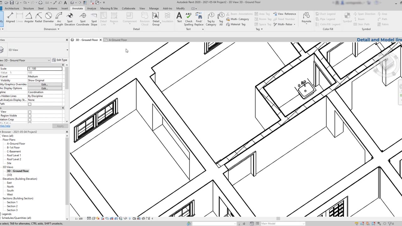 Revit - Complete Tutorial for Beginners - Learn to use Revit in 60 minutes - Part 9