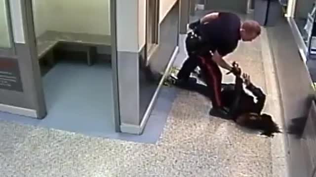 Canadian Police Officer Throws Handcuffed Woman to the Ground Face First