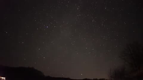 Pointing the Low light camera at the night sky for 3.5 hours Full Video Mode