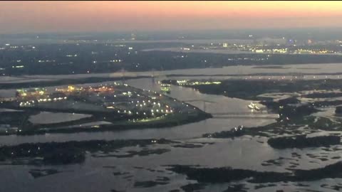 Fun Evening flight into Jacksonville, Florida