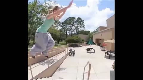 Reverse funny parkour