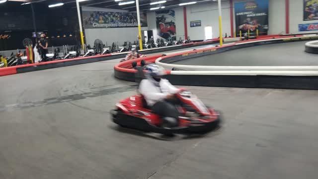 Racing Go Carts at K1 Speed in Torrance, Ca.