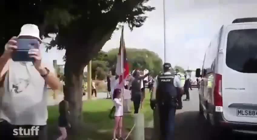 New Zealand Dictator Jacinda Ardem given a warm welcome