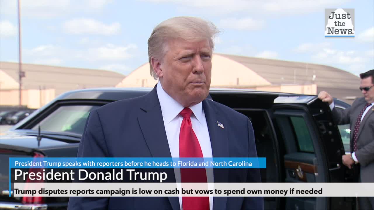 Trump disputes reports campaign is low on cash but vows to spend own money if needed