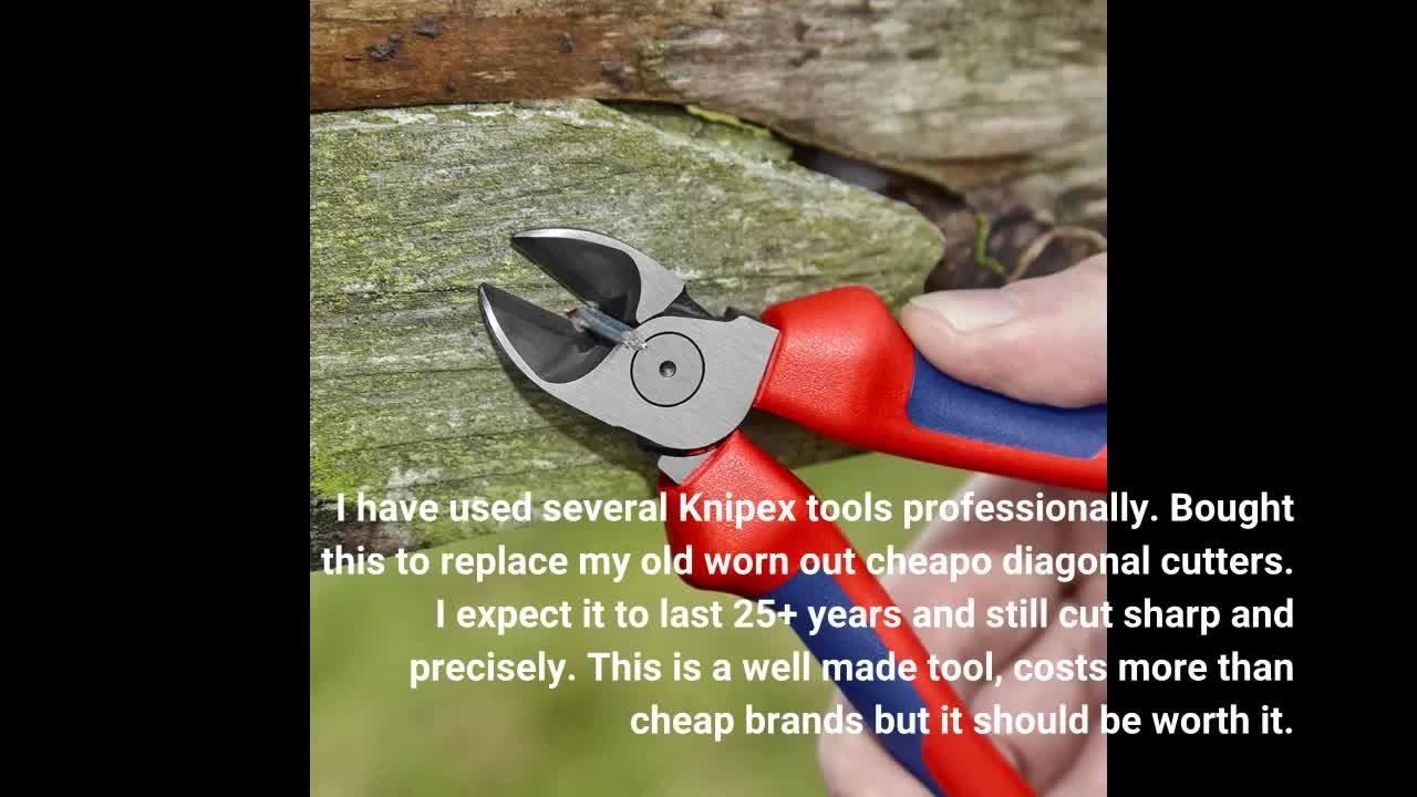 KNIPEX Seitenschneider (160 mm) 70 02 160, Rot/Blau