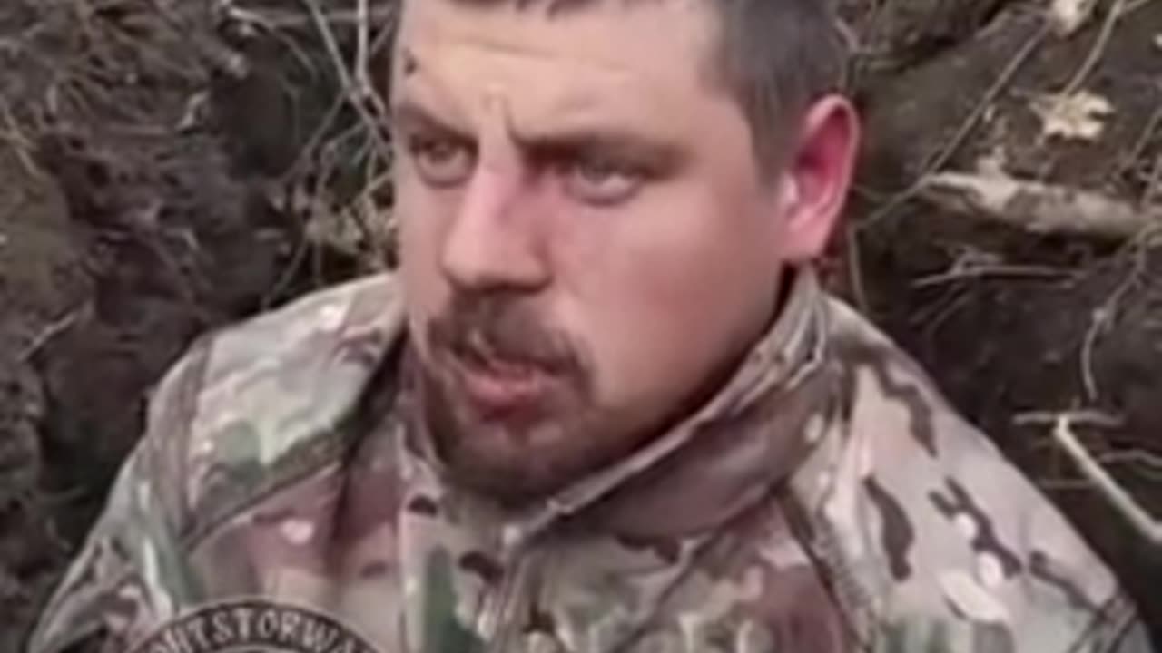 Interrogation of a Ukrainian captured in Avdeevka