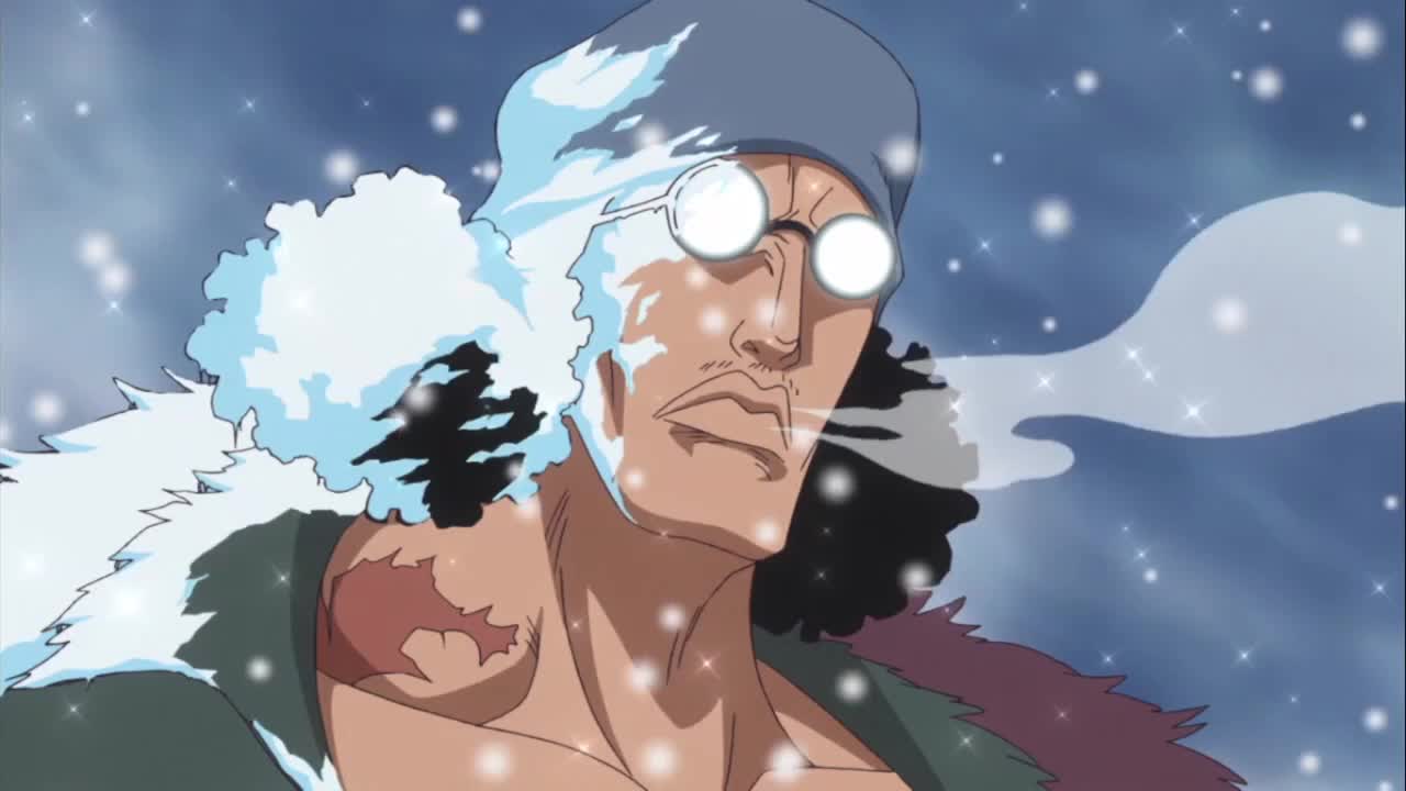 One Piece – Aokiji saves Smoker from Doflamingo