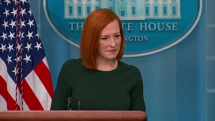 Psaki: "The short gaggles when the President is getting off the plane and getting into a car are not always super comprehensive"